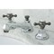 Kingston Brass NS4463BX 8" Widespread Bathroom Faucet, Chrome/Black Stainless Steel NS4463BX - alternate 3